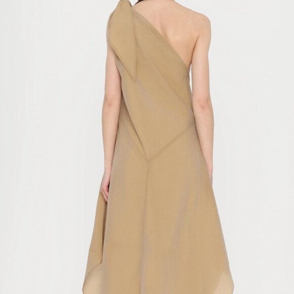 NEW NWT Rodebjer Spring Crinkled Dress Color: Tannin (XL) - Picture 7 of 9